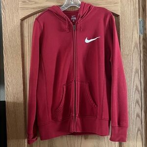 Nike Red Full-Zip Hoodie